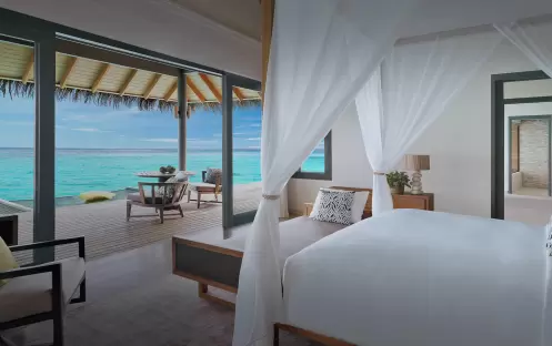 OVER WATER VILLA BEDROOM